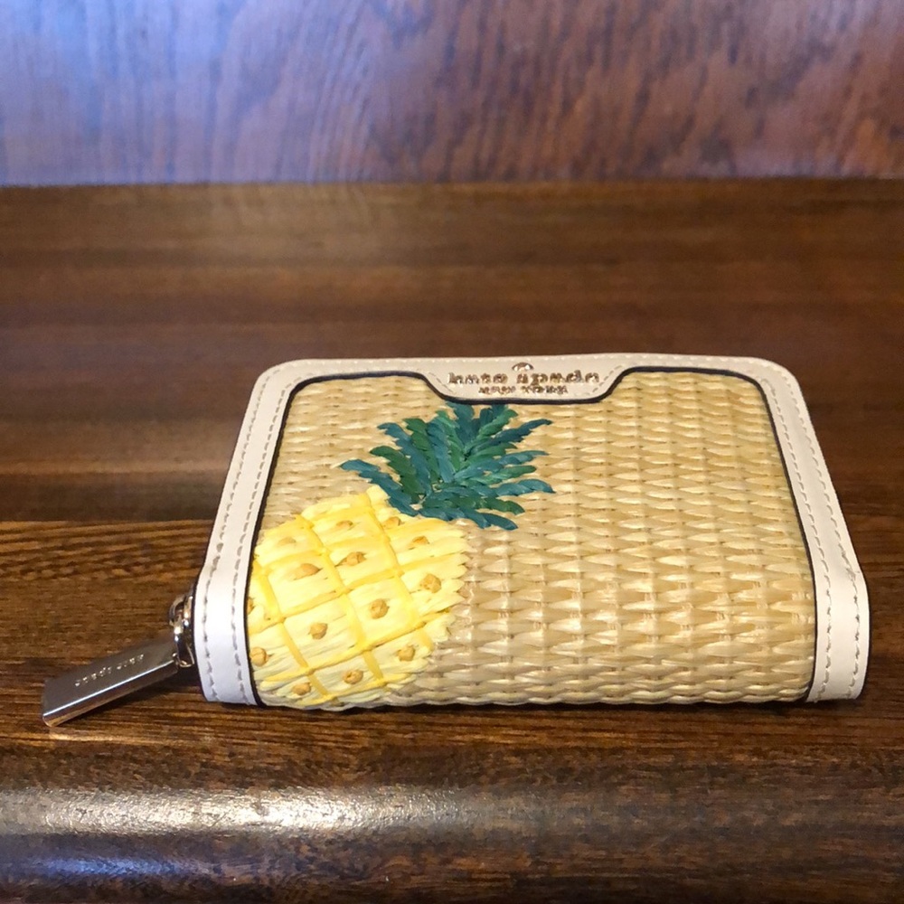 NWT-Kate Spade-Pineapple🍍Small Zip Card Case-$159 - Picture 5 of 14